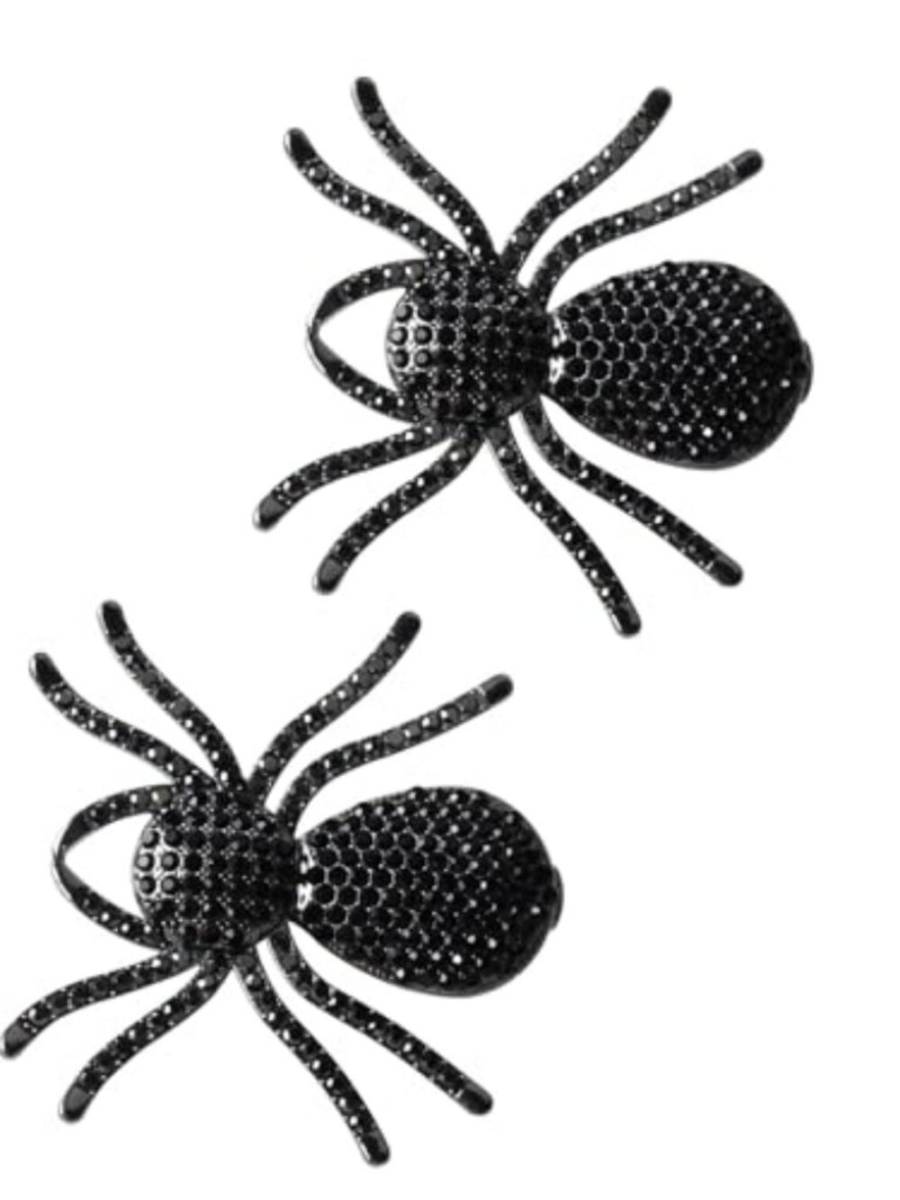 Black Spider Hair Clips for Women Girls Halloween Hair Clip 2PCS